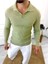 Kazak Slim Fit Polo Yaka Fitilli Yumuşak Dokulu Tüylenmez Sweatshirt 5