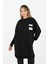 10597 Puane Iki Iplik Kumaş Cep ve Yazı Detaylı Sweatshirt 1