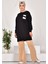 10597 Puane Iki Iplik Kumaş Cep ve Yazı Detaylı Sweatshirt 4