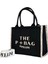 The P+Bag El ve Omuz Büyük Çanta Siyah Krem Çizgili 3
