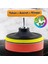 Oto Araç Araba Pasta Cila Polisaj Süngeri + 115 mm Taban + Matkap Adaptörü Parlatıcı Çizik Giderici 3'lü Set 1
