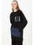 10560 Puane Iki Iplik Kumaş Kot Kanguru Cepli Sweatshirt 1