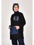 10560 Puane Iki Iplik Kumaş Kot Kanguru Cepli Sweatshirt 5