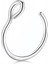 Çelik Silver Deliksiz Halka Burun Hızma Geçirme Piercing EV26BY 1