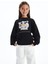 Caturday - Bisiklet Yaka Dijital Baskılı Sweatshirt - Siyah Renk 1