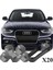 A4 B8,5 Sedan 2013-2016 Model Arası Uyumlu 20 Adet Şifresiz Bijon Kapağı Takım Piyano Gri 1