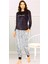 Kadife Uzun Kol Kadın Pijama Takımı 1