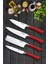 4 Parça Sürmene Şef Bıçağı Seti Profesyonel Santoku Nakiri Şef Bıçağı Çok Amaçlı Günlük Kullanım 1