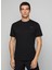 Bisiklet Yaka Siyah Erkek T-Shirt HM500782 1