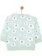 Basic Az Şardonlu Yazılı Papatya Desenli Sweatshirt Kız Bebek 2
