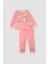 Kız Bebek Pijama Takımı Bisiklet Yaka Baskılı Uzun Kollu Üst Beli Lastikli Alt D3441A524AU 1