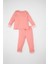 Kız Bebek Pijama Takımı Bisiklet Yaka Baskılı Uzun Kollu Üst Beli Lastikli Alt D3441A524AU 4