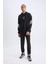 DeFactoFit Sporcu Jogger Eşofman Altı NBA Chicago Bulls Slim Fit Dar Kesim Cepli Lastikli Paça D5631AX24AU 4