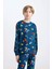 Erkek Çocuk Pijama Takım Marvel Comics Uzun Kollu Üst Beli Lastikli Uzun Alt D6328A824WN 4