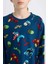 Erkek Çocuk Pijama Takım Marvel Comics Uzun Kollu Üst Beli Lastikli Uzun Alt D6328A824WN 5