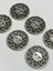 Italyan Gümüş Metal Düğme / 6 Lı Set / 2,2 cm / M012 2