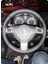 Dikişli Direksiyon Kılıfı Damarlı Noktalı Deri Siyah Dikişli Opel Astra Için 1