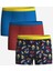 Lcw Kids Lacivert Baskılı Baskılı Erkek Çocuk Boxer 3'lü 1