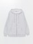 Xsıde Kapüşonlu Düz Uzun Kollu Oversize Kadın Fermuarlı Sweatshirt 1