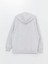 Xsıde Kapüşonlu Düz Uzun Kollu Oversize Kadın Fermuarlı Sweatshirt 3