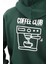 Coffee Club Oversize Fit Hoodie Erkek - Yeşil 4