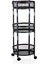 3 Katlı Pratik Katlanır Siyah Renk Tekerlekli Patates Soğanlık - Çok Amaçlı 87,5cm Metal Organizer 6