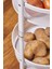 3 Katlı Pratik Katlanır Beyaz Renk Tekerlekli Patates Soğanlık - Çok Amaçlı 87,5cm Metal Organizer 6