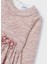 04-09 Yaş Kız Çocuk Rose Renk Örme Elbise 2