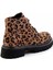 Leopar Süet Deri Kadın Bot & Bootie K02666430002 4