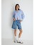 Melina Real Blue Indigo Mavisi Jean Şort 1410144-87086 1