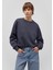 Bisiklet Yaka Lacivert Basic Sweatshirt 1610198-70726 3