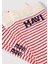 Mavi Logo Detaylı Çizgili Soket Çorap 1912754-84494 2