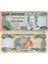 Bahama 50 Cent, 1/2 Dolar, 2001, P#68, Kraliçe, Iı. Elizabeth, Çil, Eski Yabancı Kağıt Para 1