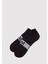Logo Baskılı Siyah Patik Çorap 0911330-900 1