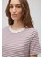 Bordo Çizgili Basic Tişört 1611653-88108 5