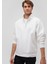 Yarı Fermuarlı Beyaz Basic Sweatshirt 0S10278-70057 2