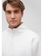Yarı Fermuarlı Beyaz Basic Sweatshirt 0S10278-70057 5