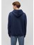 Kapüşonlu Lacivert Basic Sweatshirt 0S10275-70490 4