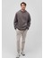 Kapüşonlu Antrasit Basic Sweatshirt 0S10275-70096 1