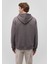 Kapüşonlu Antrasit Basic Sweatshirt 0S10275-70096 4