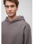 Kapüşonlu Antrasit Basic Sweatshirt 0S10275-70096 5