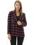 Kruvaze Çok Düğmeli Ekose Ceket 1