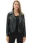 Kruvaze Fermuarlı Deri Ceket 2