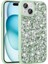 Apple iPhone 15 Kılıf Kamera Çıkıntılı Parlak Taşlı Tasarım Renkli Koruyucu Kapak (Linea) 1