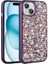 Apple iPhone 15 Plus Kılıf Kamera Çıkıntılı Parlak Taşlı Tasarım Renkli Koruyucu Kapak (Linea) 1