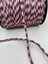 7 mm Polyester Kordon-5 Metre-(Kahve/lila) 4