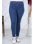 2039 Kadın Likralı Slim Fit Büyük Beden Jeans Kot Denim Pantolon - Mavi 1