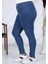 2039 Kadın Likralı Slim Fit Büyük Beden Jeans Kot Denim Pantolon - Mavi 2