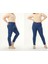 2039 Kadın Likralı Slim Fit Büyük Beden Jeans Kot Denim Pantolon - Mavi 3