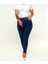 2039 Kadın Likralı Slim Fit Büyük Beden Jeans Kot Denim Pantolon - Koyu Mavi 1